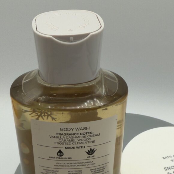 Snowflakes & Cashmere Body Wash 10 fl oz Body Butter 6.5 oz Bath & Body Works - Picture 7 of 7